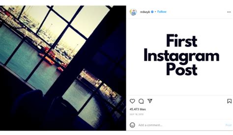 What is the first post on Instagram?