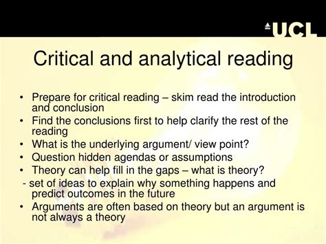 What is the first rule of analytical reading?