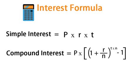 What is the formula for 5% interest?