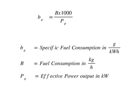 What is the formula for LPG consumption?