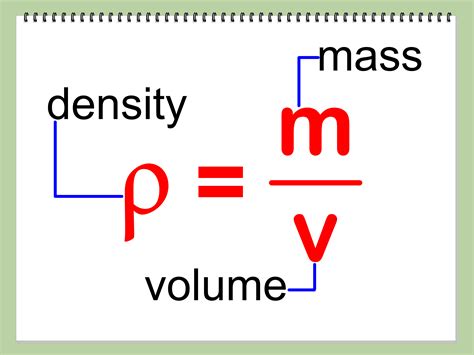 What is the formula for calculating density?