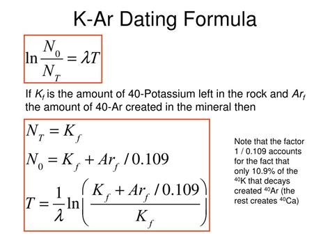 What is the formula for dating?