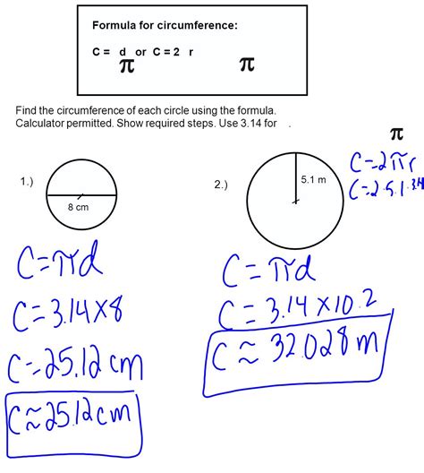 What is the formula for exact area of a circle?