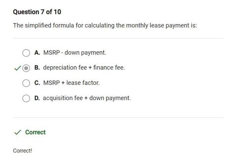 What is the formula for lease factor?