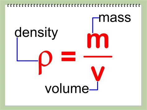 What is the formula for mass?
