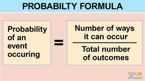 What is the formula for probability?
