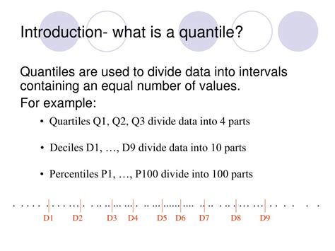 What is the formula for quantile calculation?