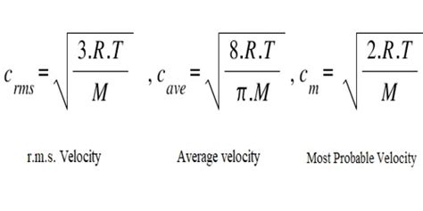 What is the formula of average velocity in thermodynamics?