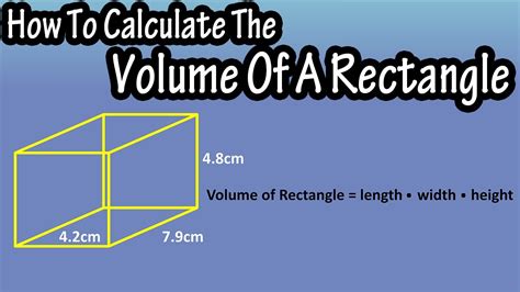 What is the formula of volume of rectangle?