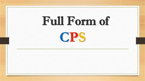 What is the full form of CPS data?
