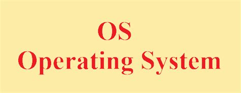 What is the full form of OS?