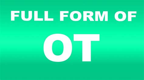 What is the full form of OT football?