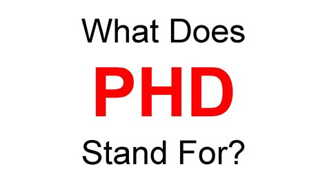 What is the full form of Ph D?