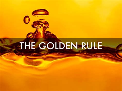What is the golden rule of color?