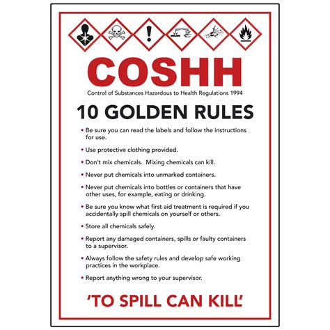 What is the golden rule when using chemicals?