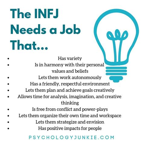 What is the happiest job for an INFJ?