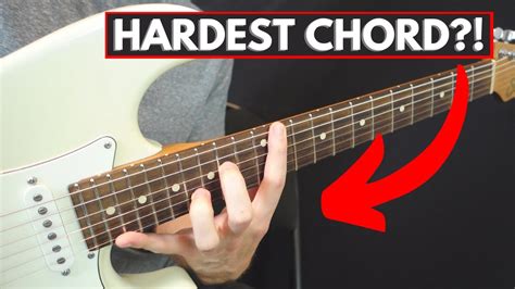 What is the hardest chord to learn?