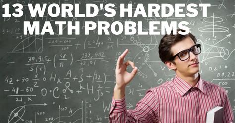 What is the hardest math problem?