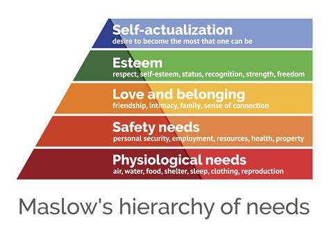 What is the hierarchy of needs explained?