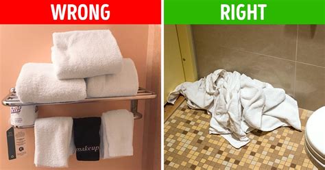 What is the hotel etiquette for towels?