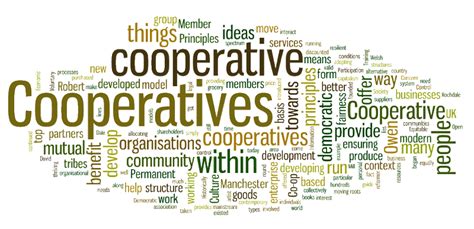 What is the ideology of a cooperative?