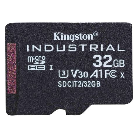 What is the industrial temperature range for MicroSD cards?