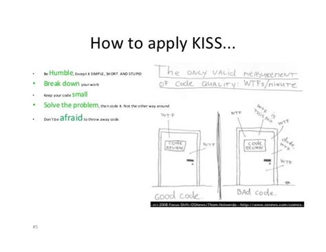 What is the kiss rule in teaching?