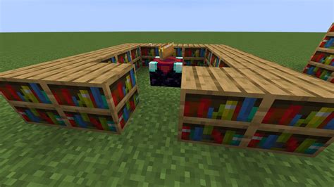 What is the least amount of bookshelves for an enchanting table?