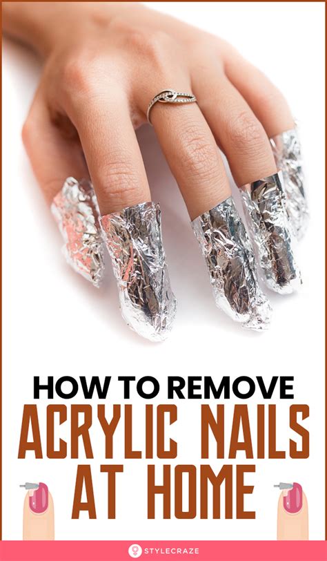 What is the least damaging way to remove acrylic nails?
