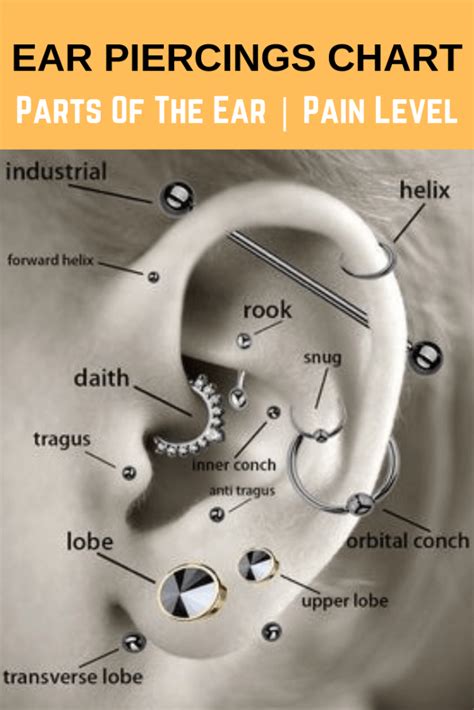 What is the least popular piercing?