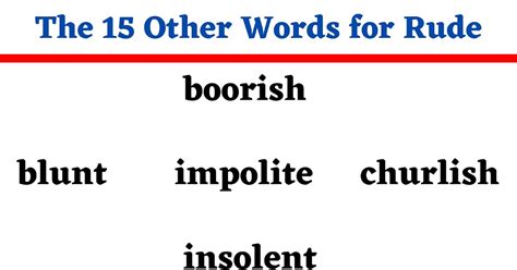 What is the legal word for rude?