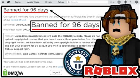 What is the longest ban in Roblox?