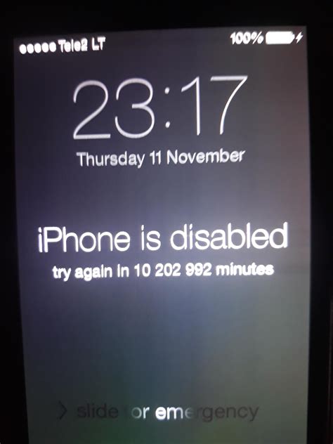 What is the longest time an iPhone can be disabled?