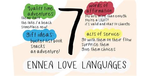 What is the love language of an Enneagram 7?
