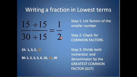 What is the lowest term fraction?