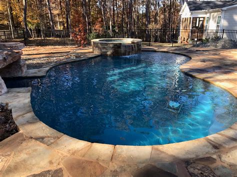 What is the material around pools?