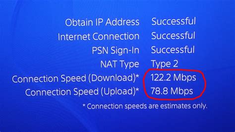 What is the maximum Internet speed on PS4?