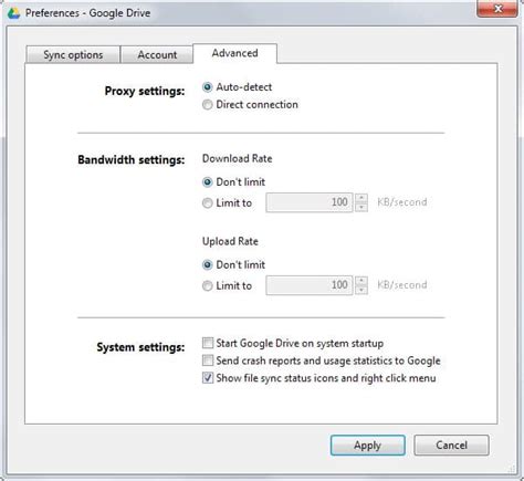 What is the maximum bandwidth for Google Drive?