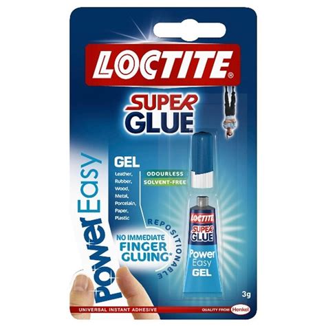 What is the maximum temperature for Loctite super glue power gel?