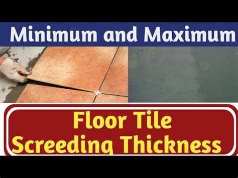 What is the maximum thickness for floor leveling?