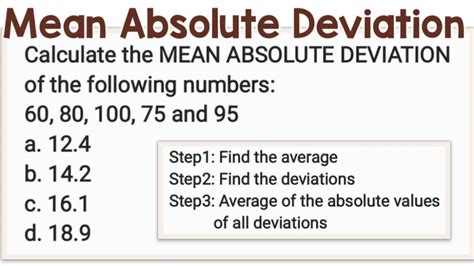 What is the mean absolute deviation of 5 11 2 7 16?