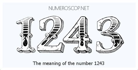 What is the meaning of 1243?