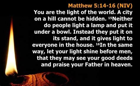 What is the meaning of Matthew 5 14-16?