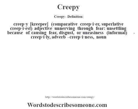 What is the meaning of creepy guy?