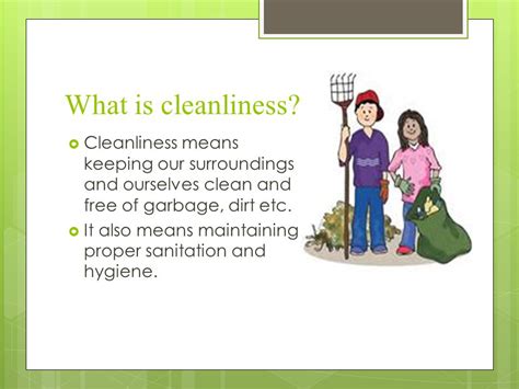 What is the meaning of keep clean?