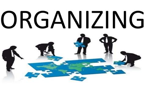 What is the meaning of organizing?