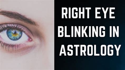 What is the meaning of right eye blinking for female?