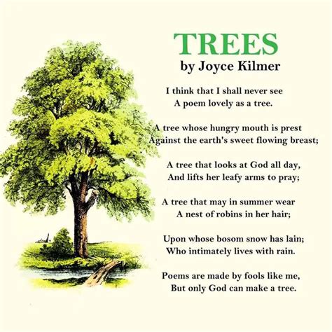 What is the meaning of the tree in the poem?