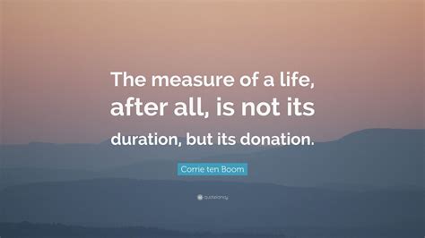 What is the measure of a life?