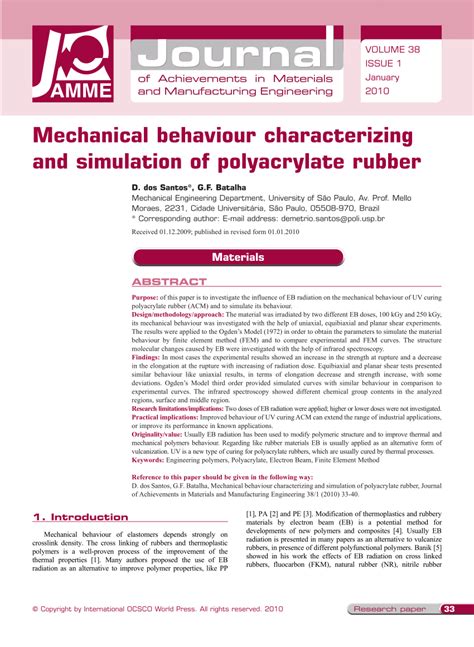 What is the mechanical behaviour of rubber?